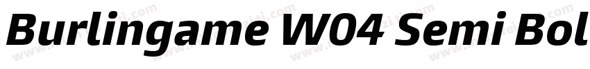 Burlingame W04 Semi Bold字体转换